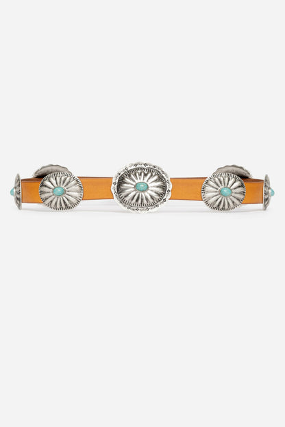 Johnny Was PETALO ITALIAN LEATHER CONCH BELT