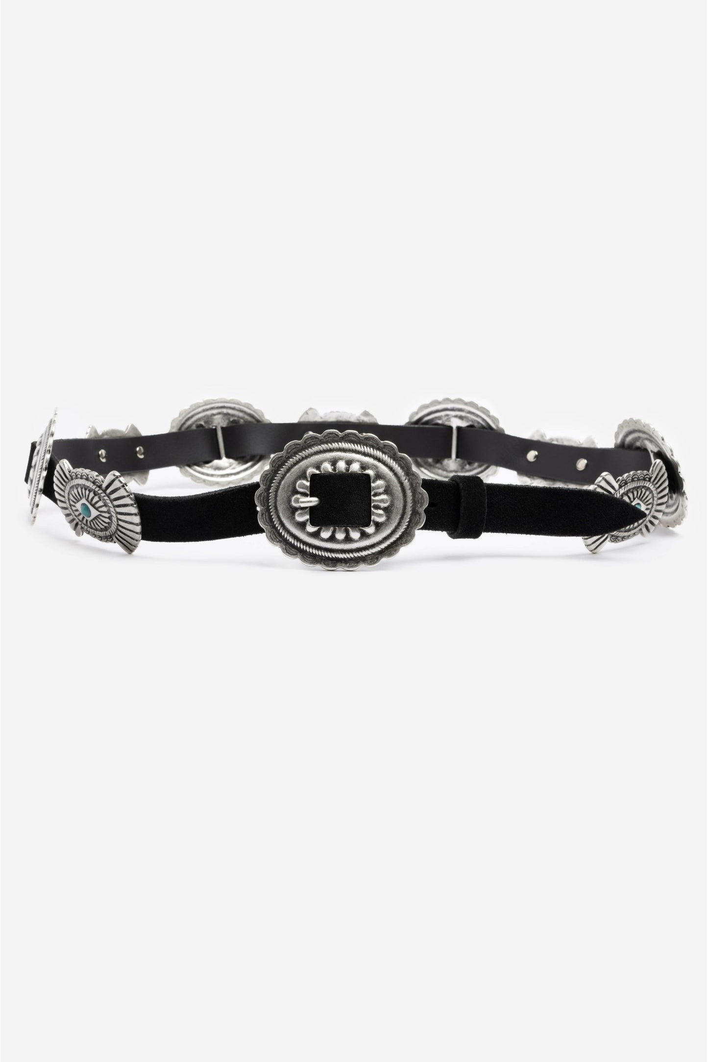Johnny Was Sole Italian Leather Conch Belt
