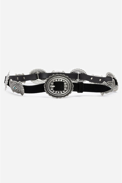 Johnny Was Sole Italian Leather Conch Belt