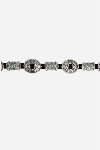 Johnny Was Sole Italian Leather Conch Belt