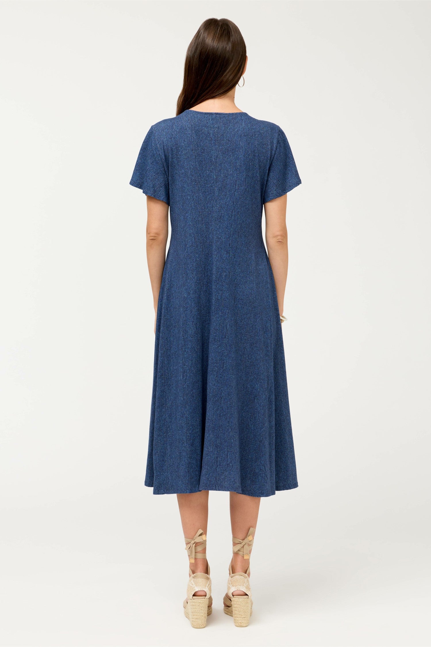 Johnny Was FLUTTER SLEEVE KNIT DRESS