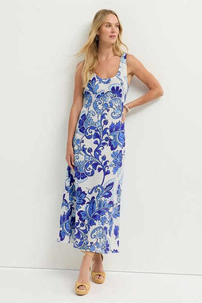 Johnny Was LINEN BIAS TANK DRESS