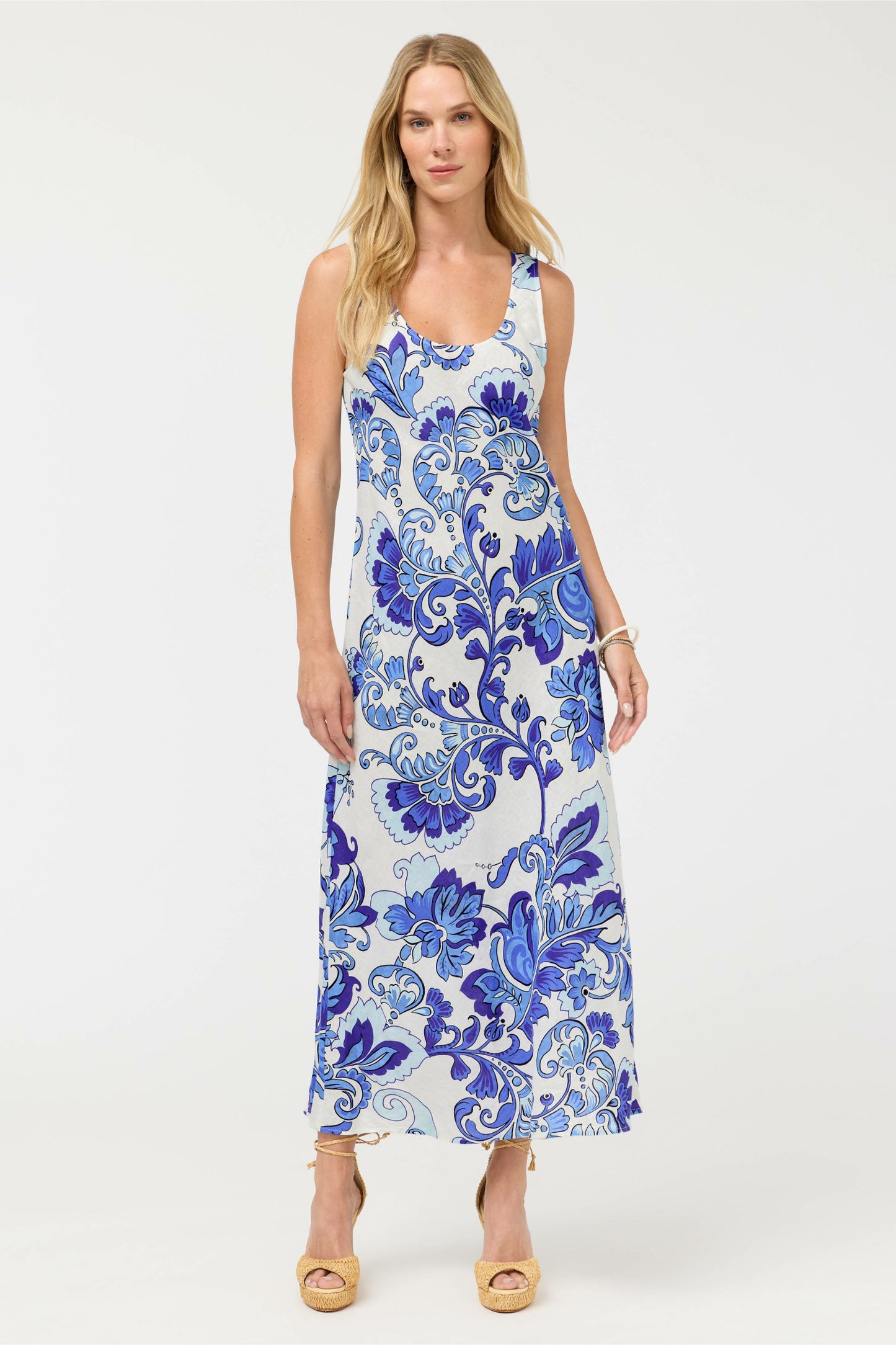 Johnny Was LINEN BIAS TANK DRESS