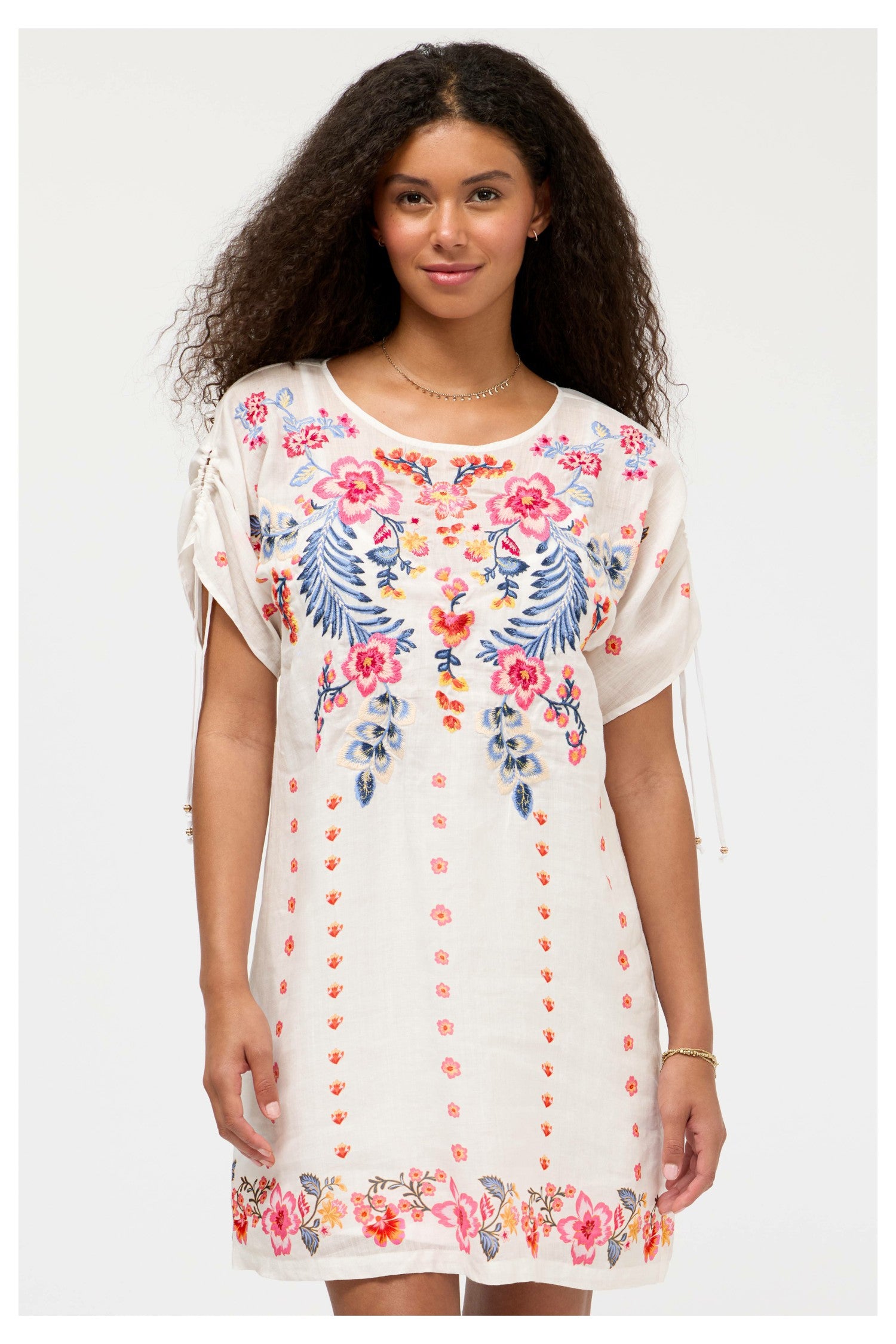 Johnny Was RUCHED SLEEVE DRESS