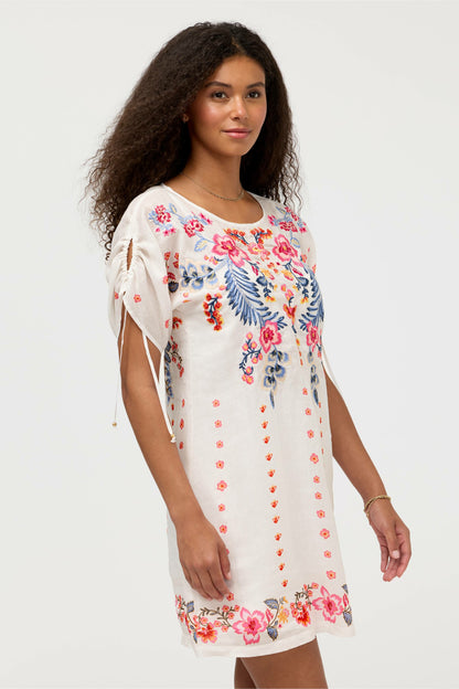 Johnny Was RUCHED SLEEVE DRESS
