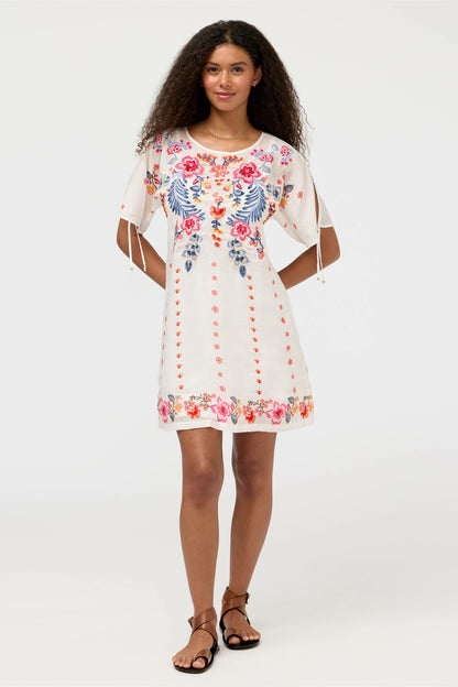 Johnny Was RUCHED SLEEVE DRESS