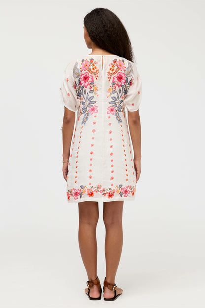 Johnny Was RUCHED SLEEVE DRESS