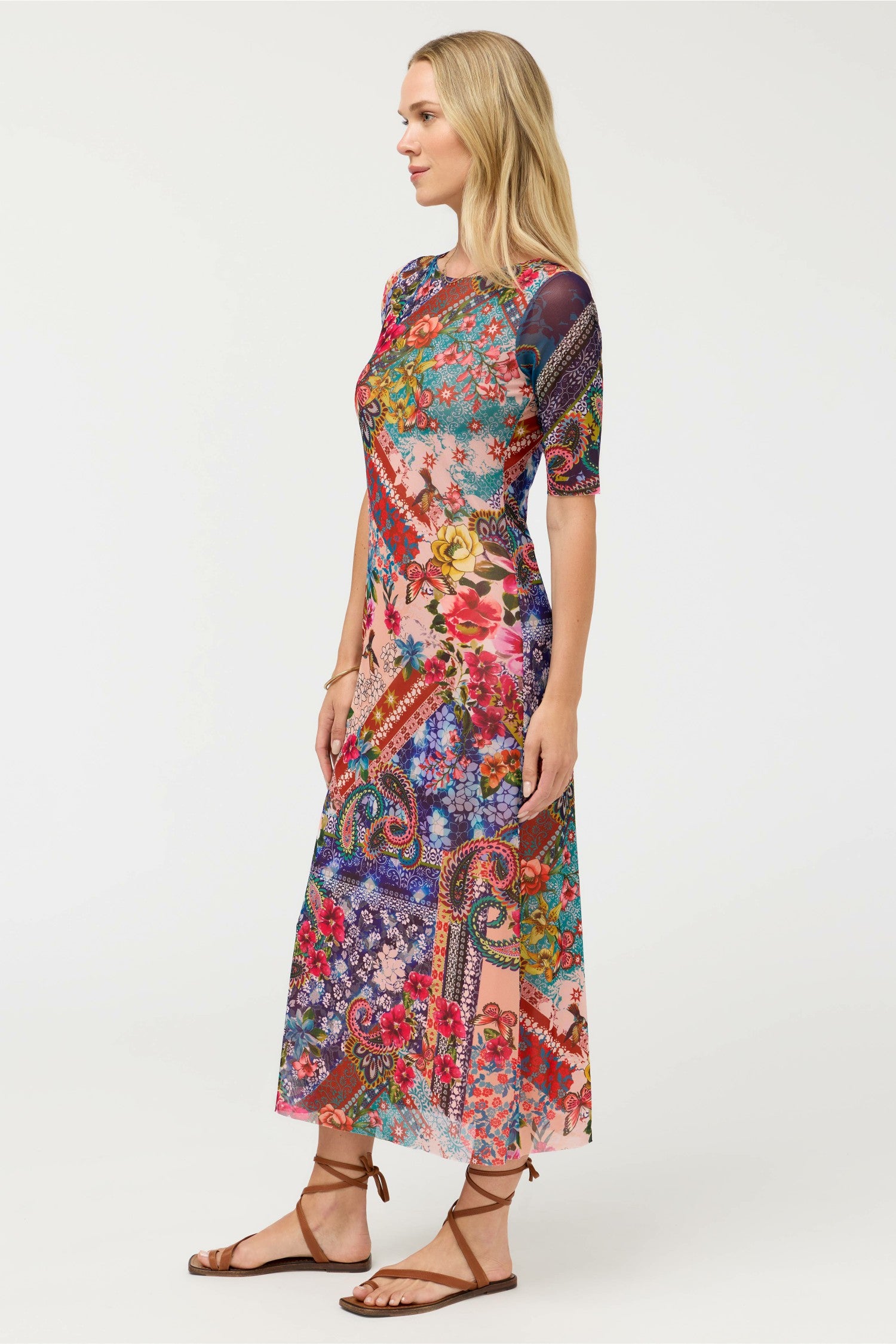 Johnny Was ASTRID MESH MIDI DRESS