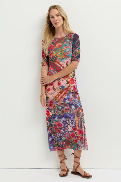 Johnny Was ASTRID MESH MIDI DRESS