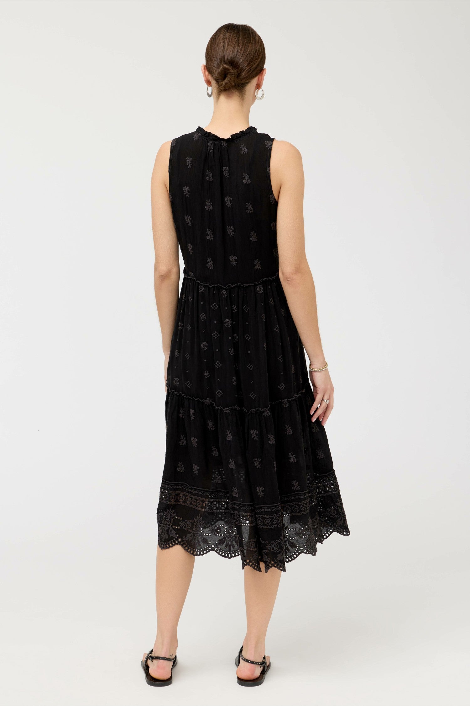 Johnny Was SUSILA MIDI TIERED DRESS