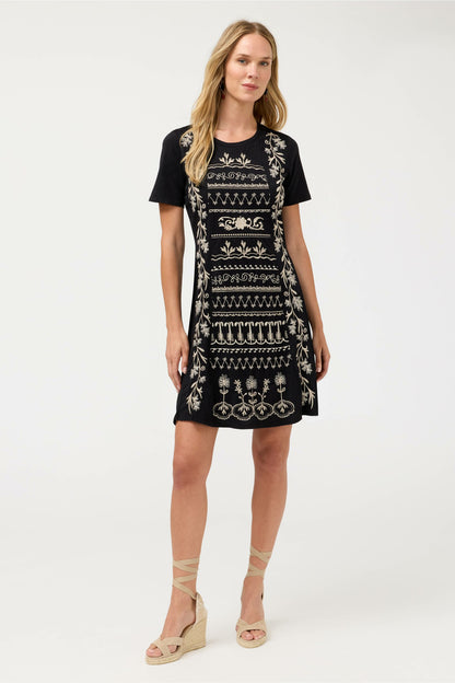 Johnny Was SEAMED KNIT DRESS