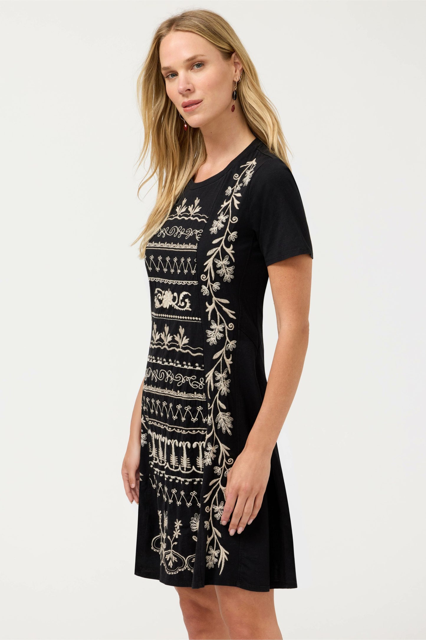 Johnny Was SEAMED KNIT DRESS