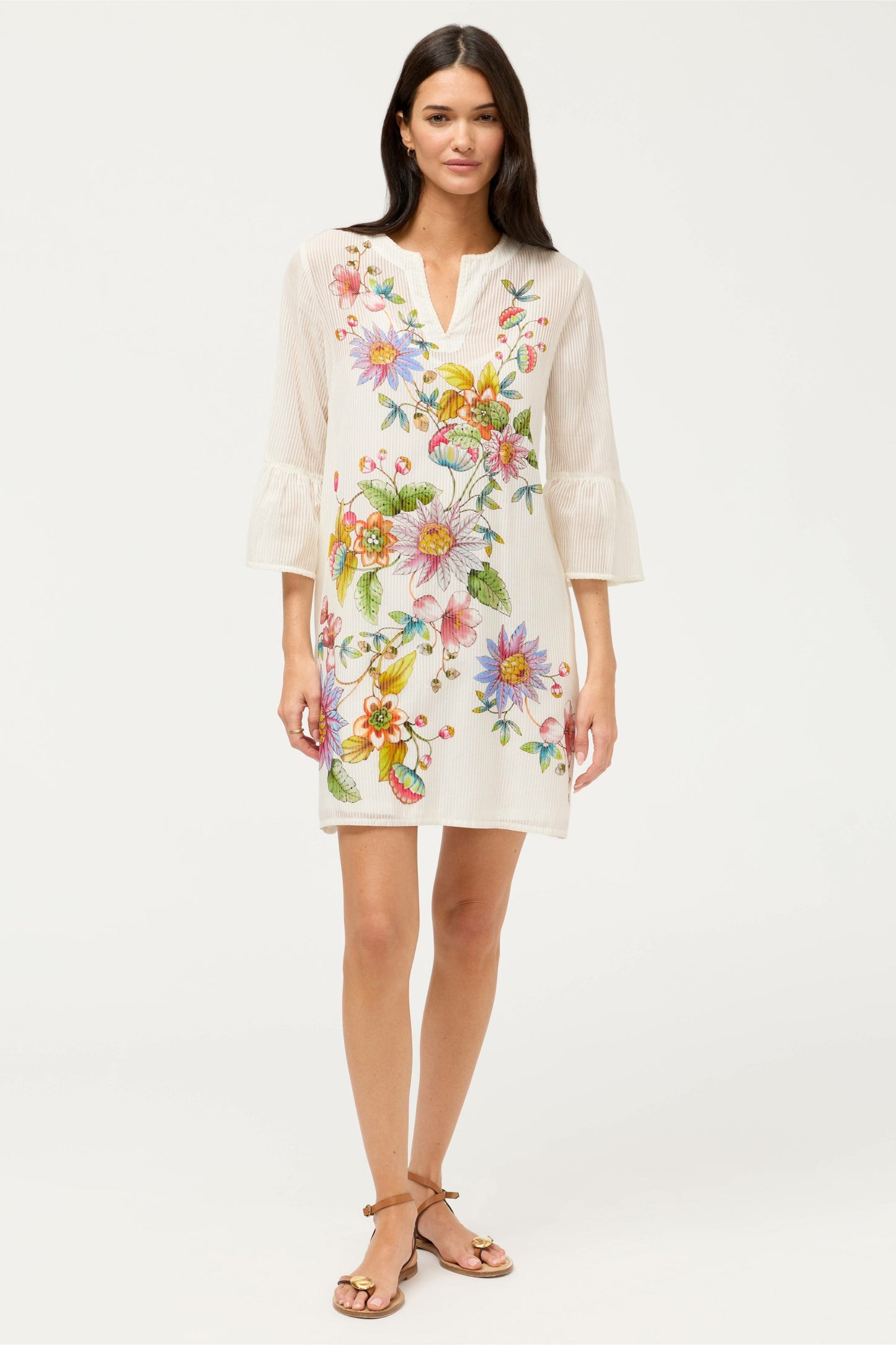 Johnny Was RUFFLE SLEEVE DRESS