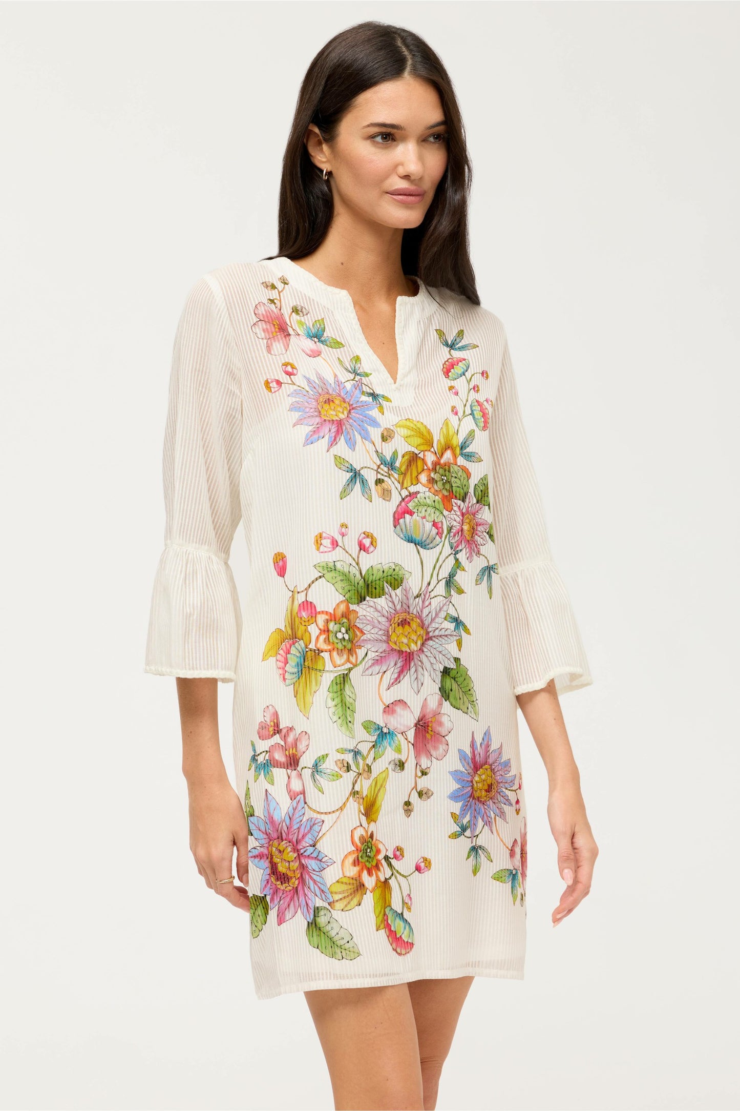 Johnny Was RUFFLE SLEEVE DRESS