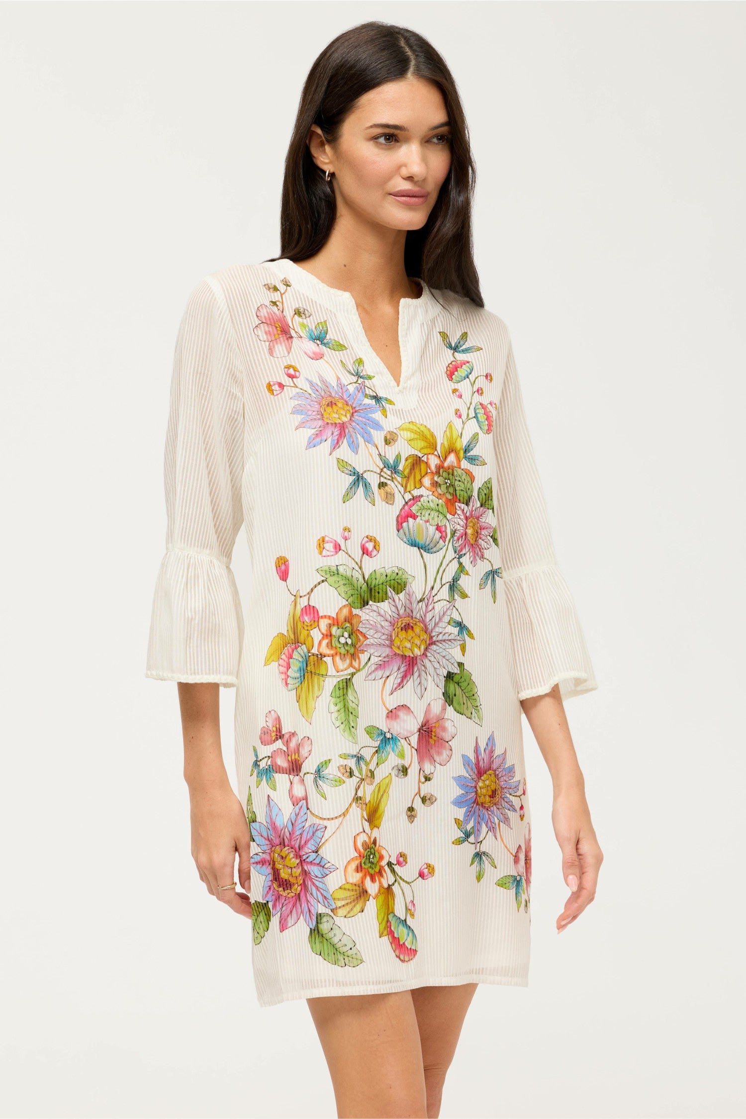 Johnny Was RUFFLE SLEEVE DRESS
