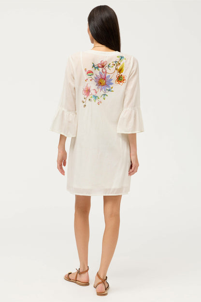Johnny Was RUFFLE SLEEVE DRESS