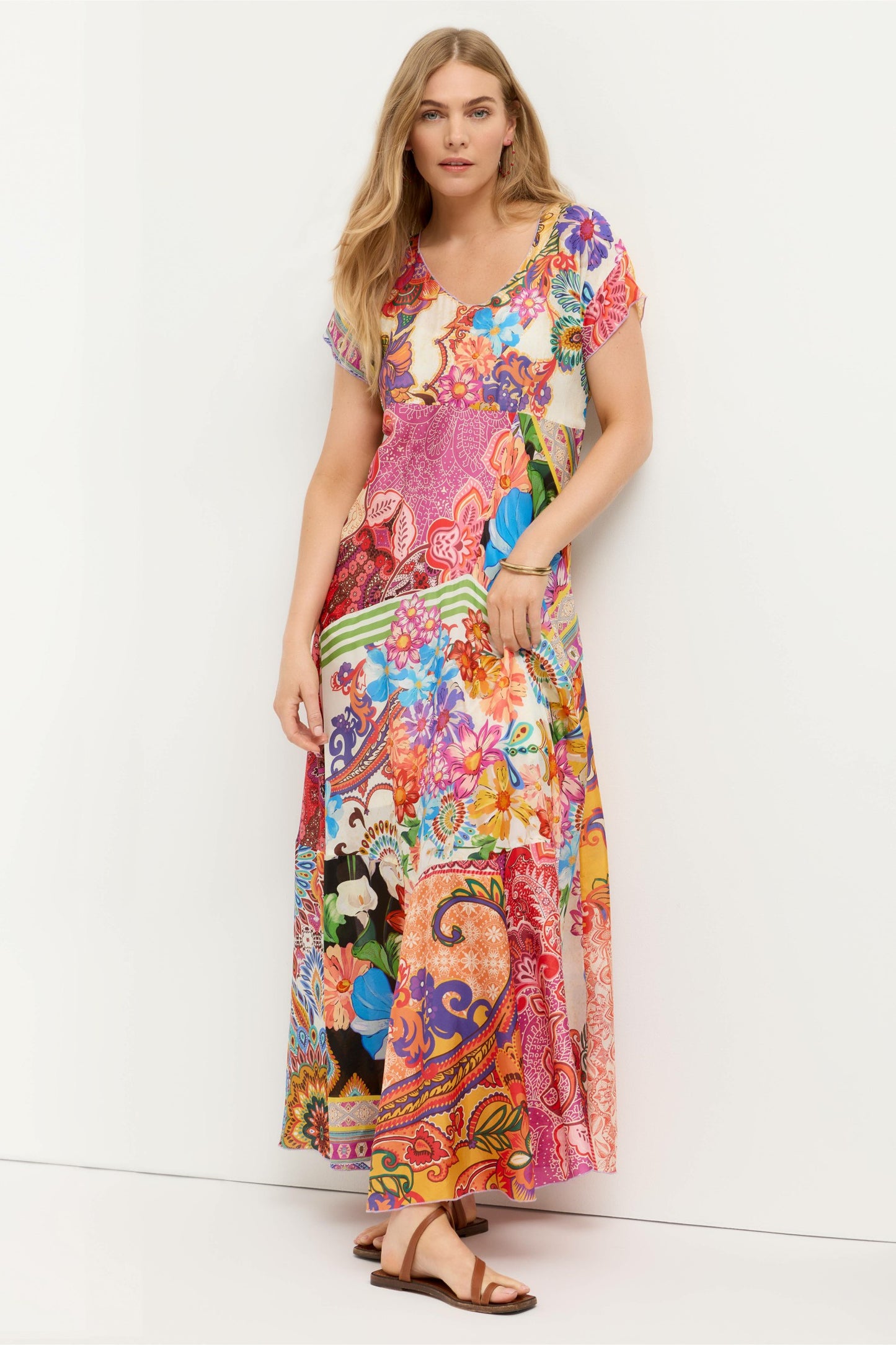 Johnny Was PATCHWORK DRESS
