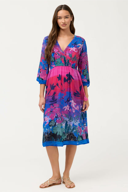 Johnny Was MIDI NEKANEH DRESS
