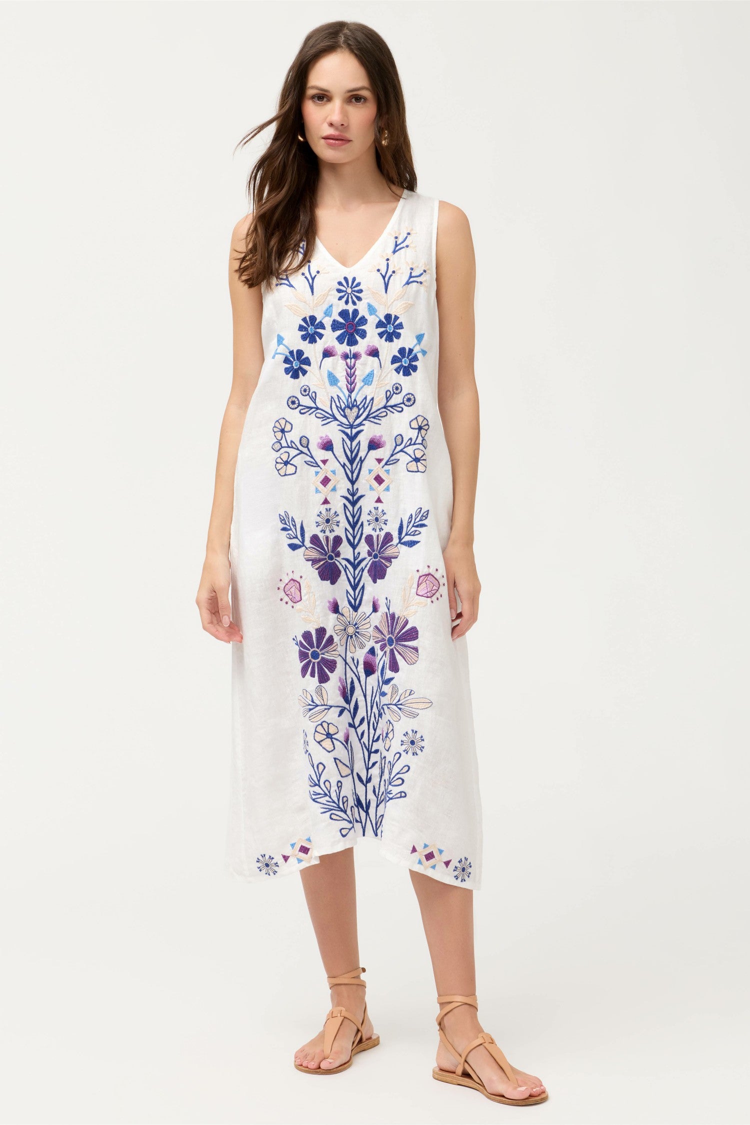 Johnny Was LINEN TANK DRESS