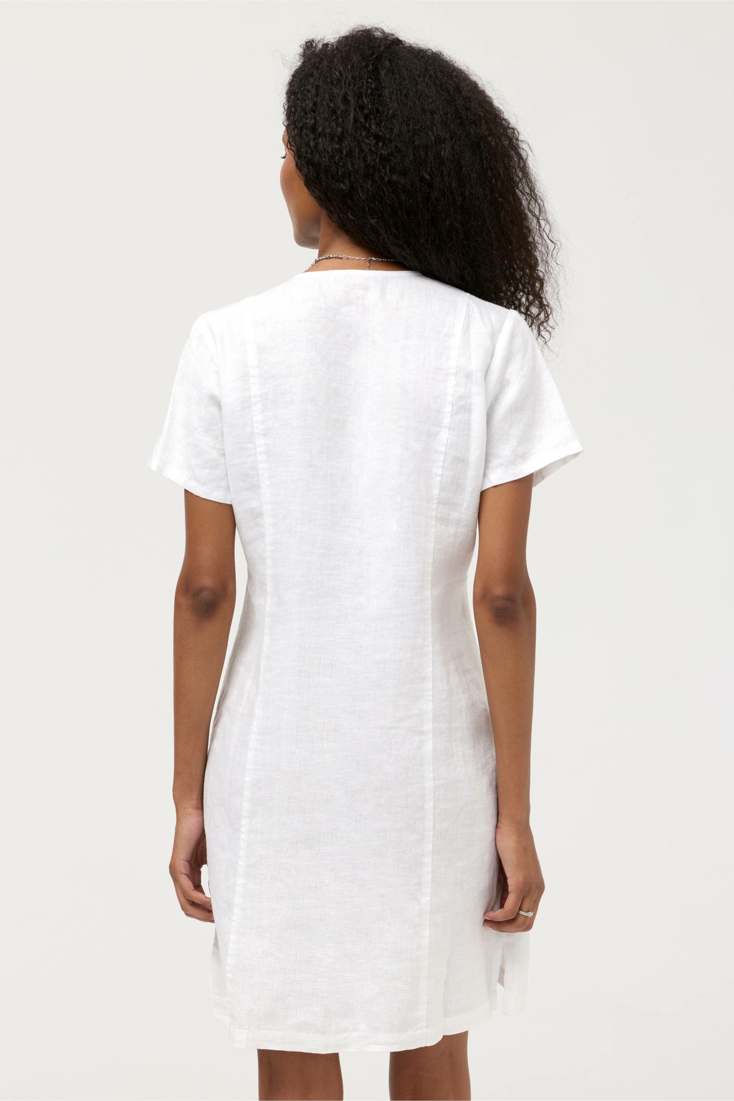 Johnny Was BUTTON FRONT LINEN DRESS