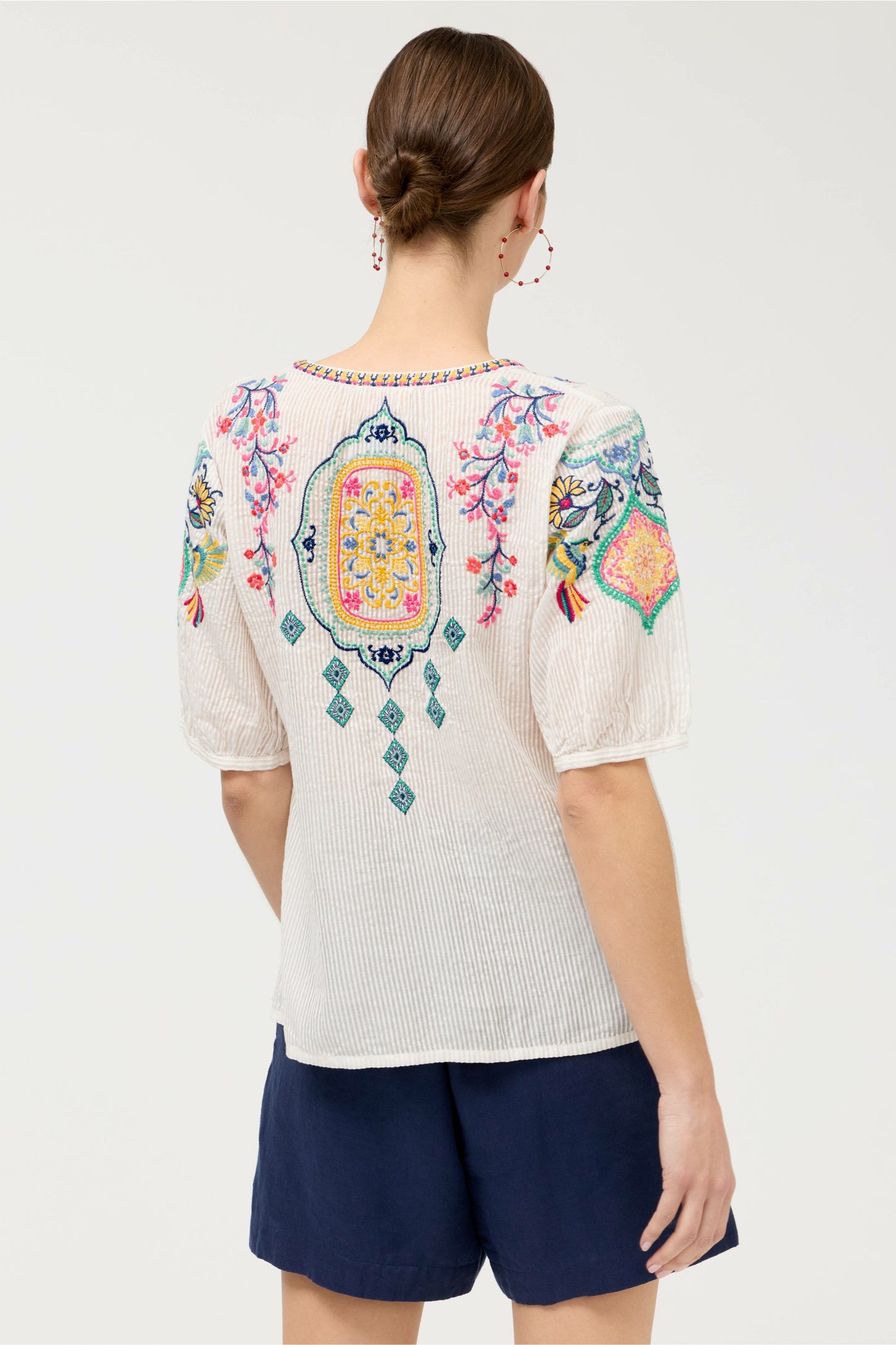 Johnny Was MARGOT SHORT SLEEVE BLOUSE