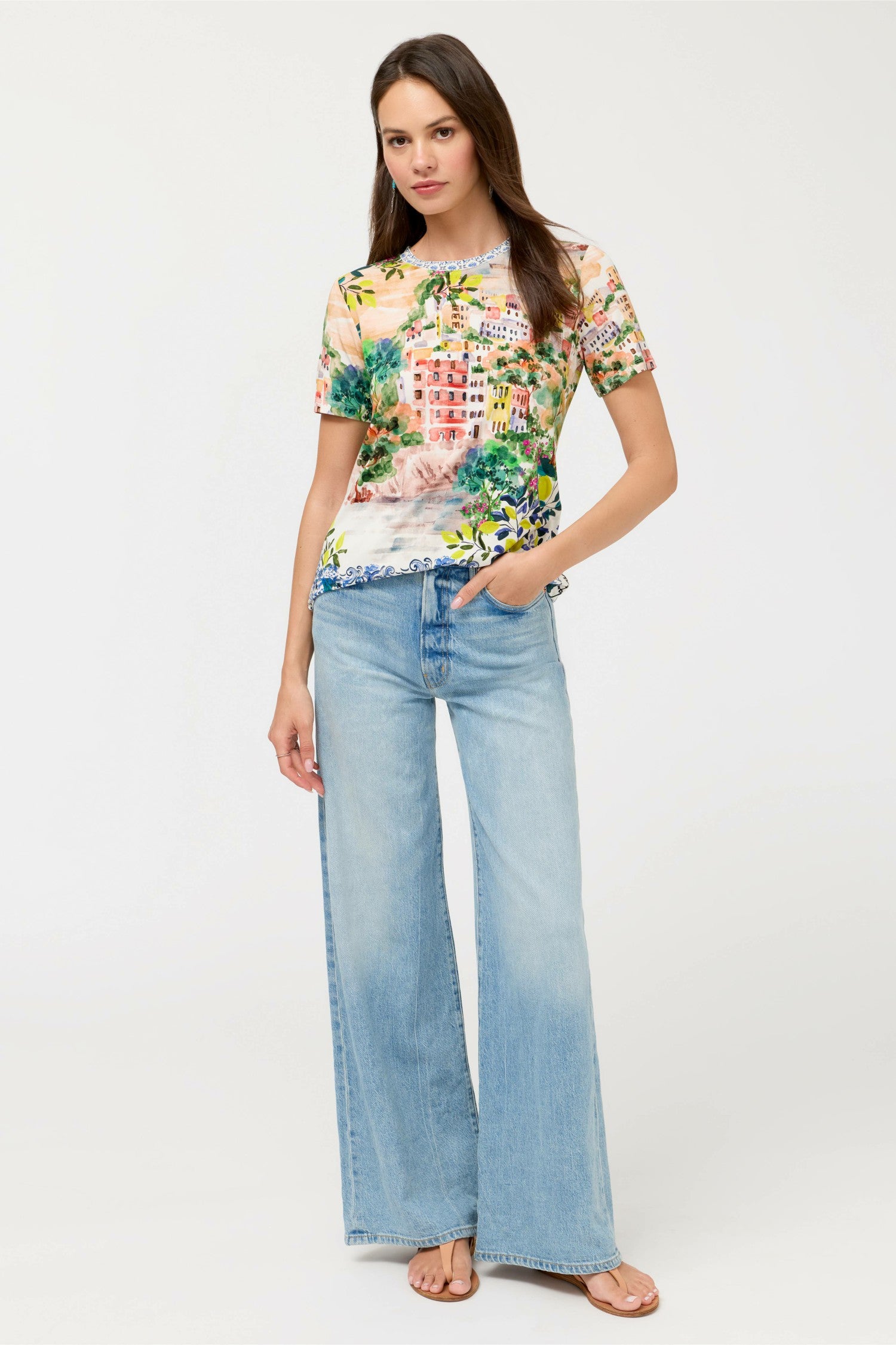 Johnny Was The Janie Favorite Short Sleeve Crew Neck Tee