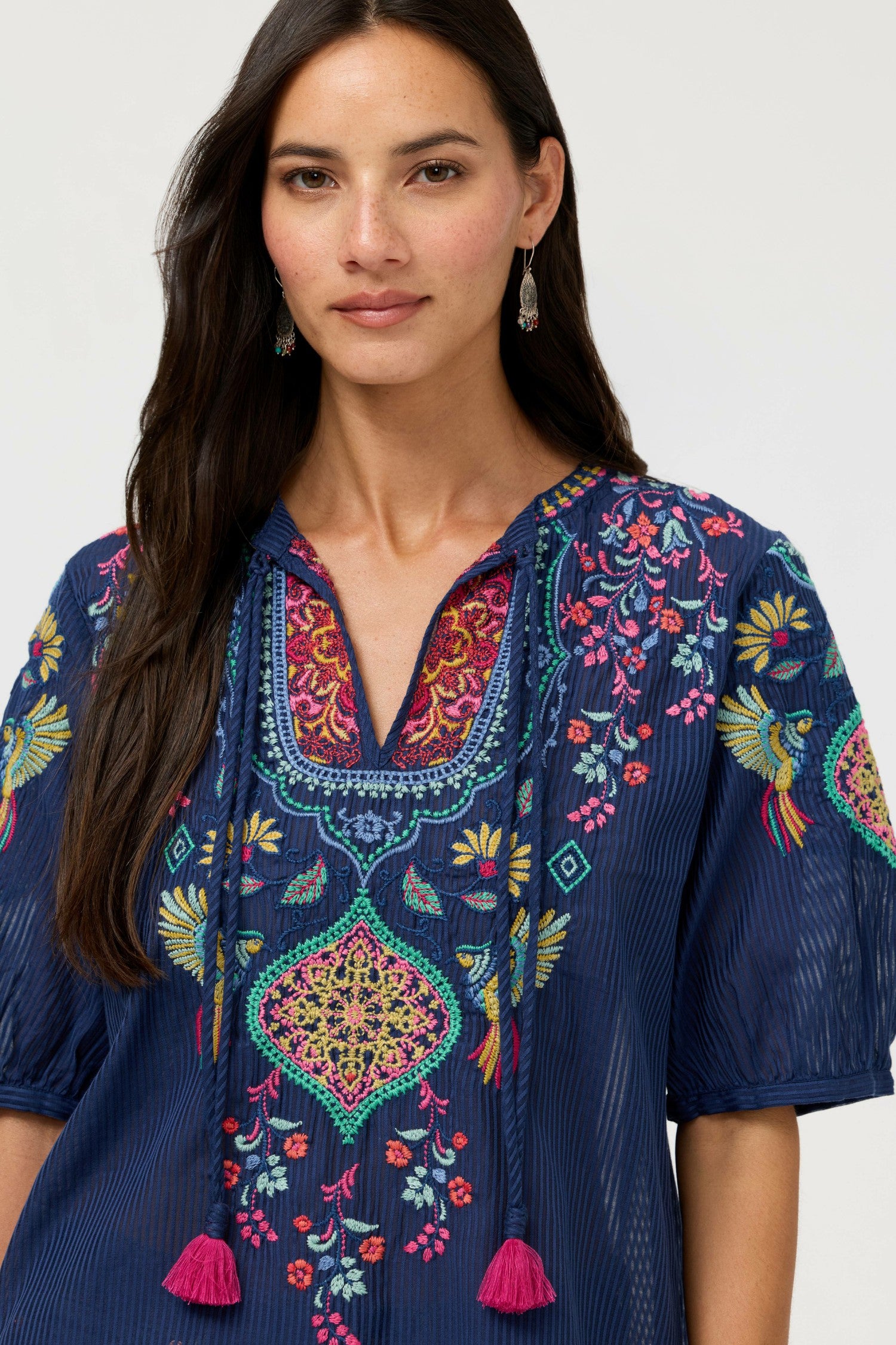 Johnny Was MARGOT SHORT SLEEVE BLOUSE
