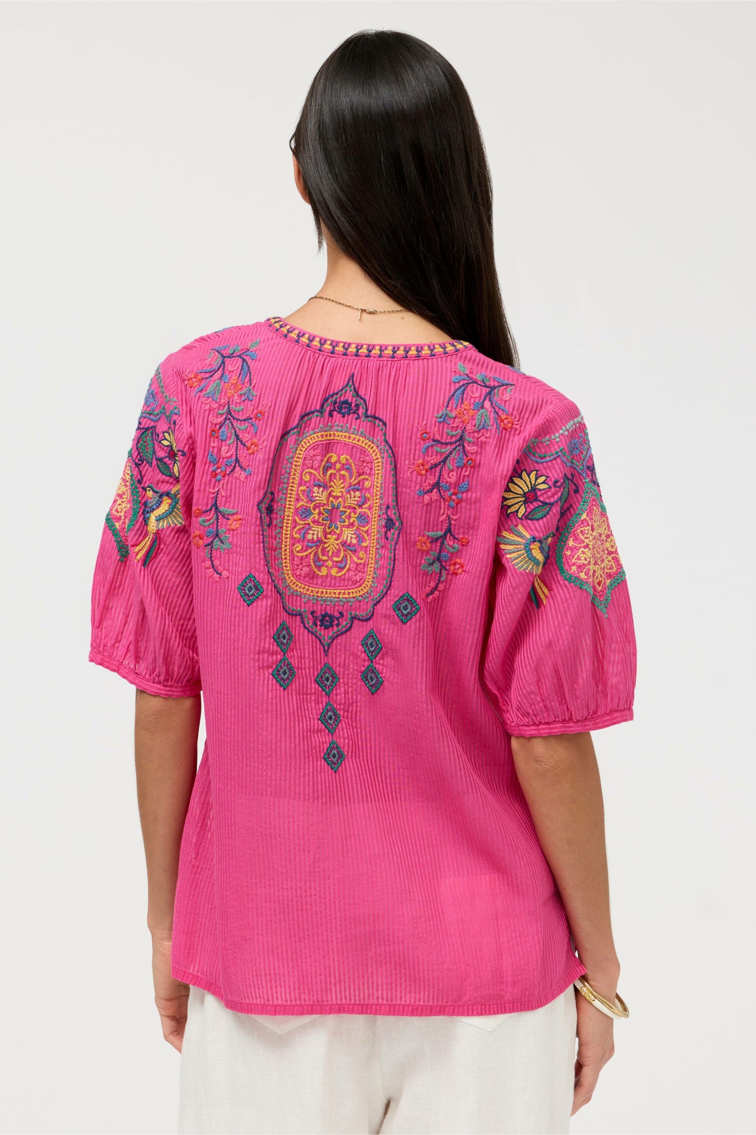 Johnny Was MARGOT SHORT SLEEVE BLOUSE