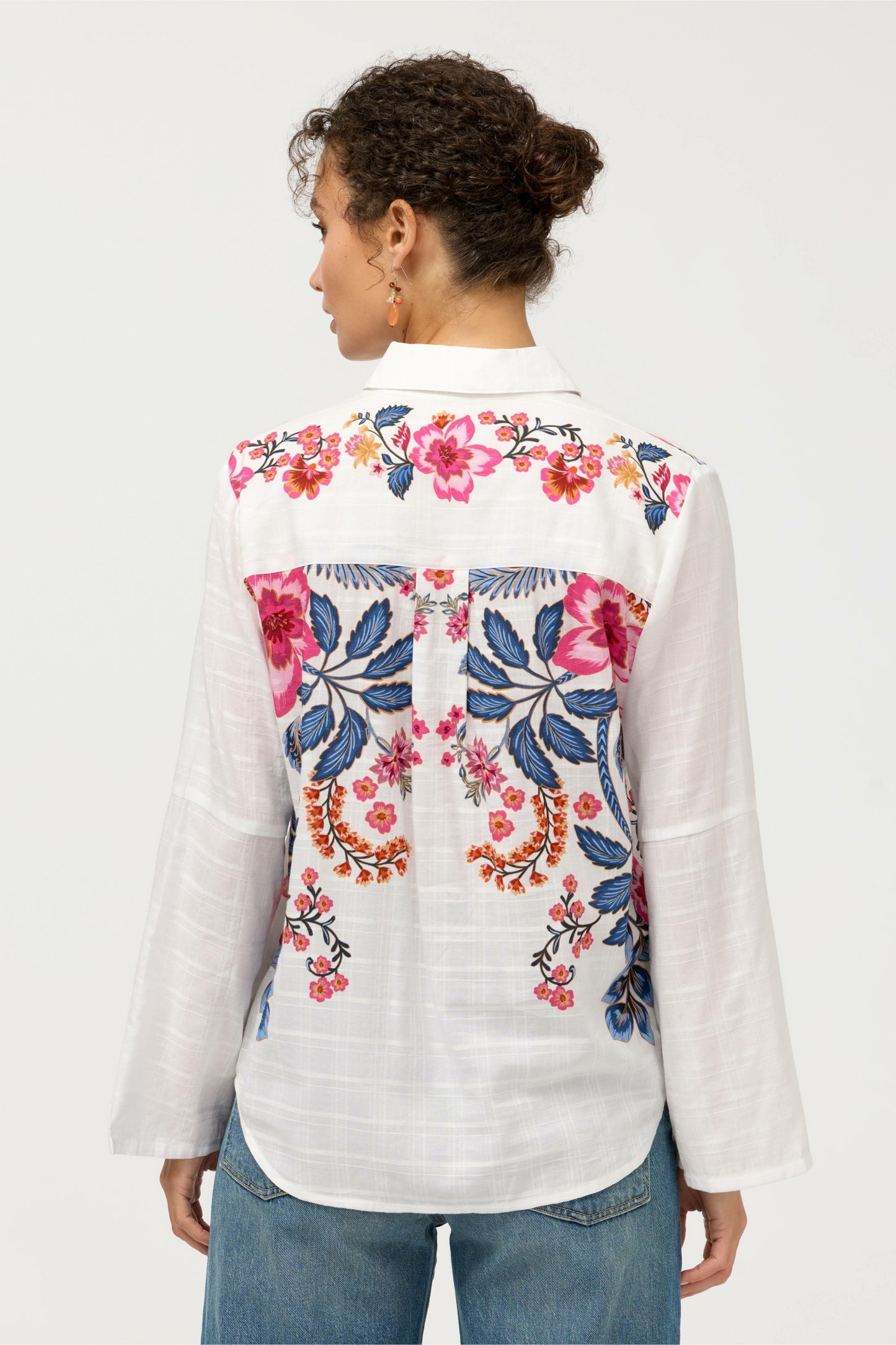 Johnny Was BUTTON DETAIL SHIRT