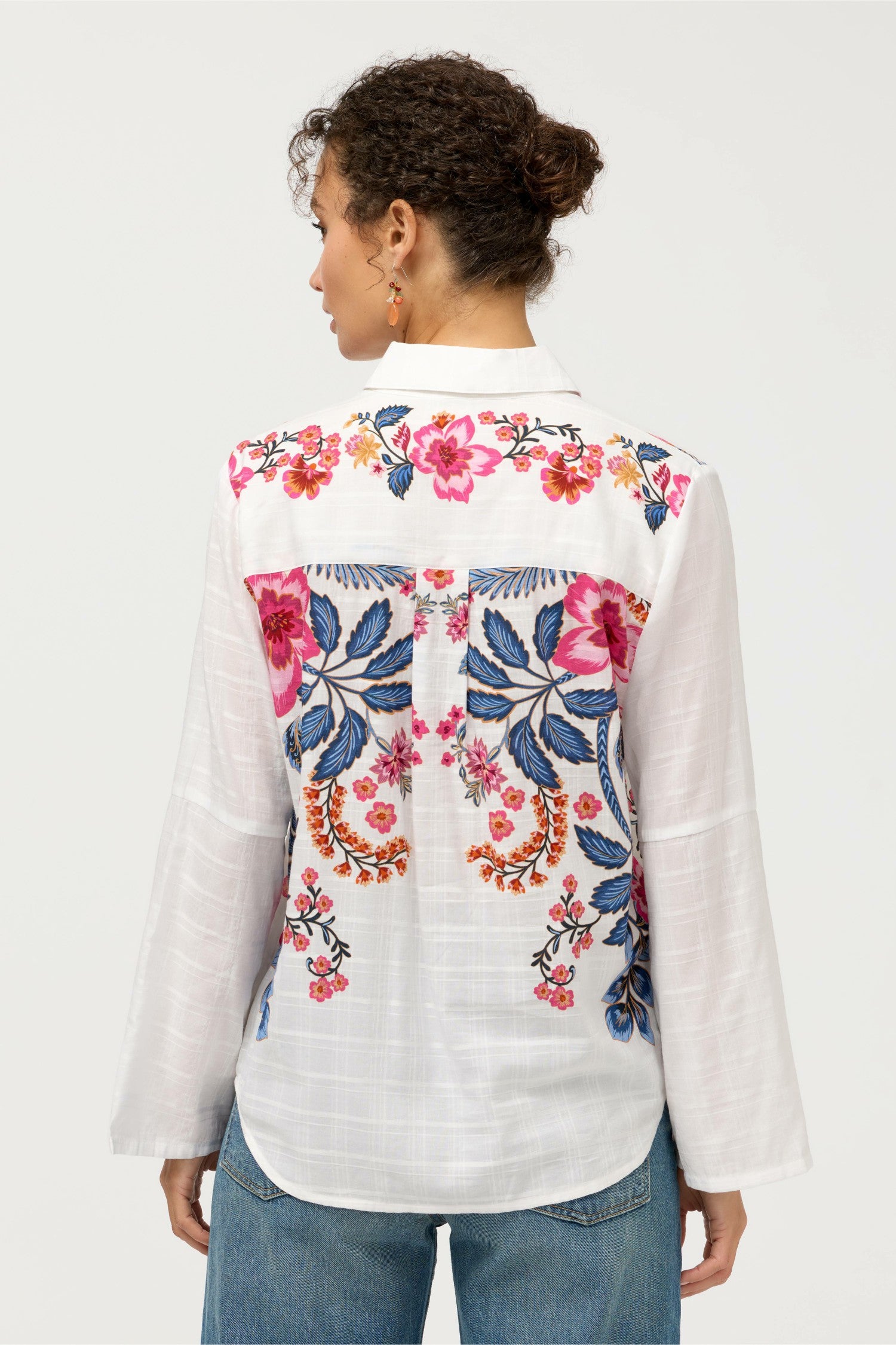 Johnny Was BUTTON DETAIL SHIRT