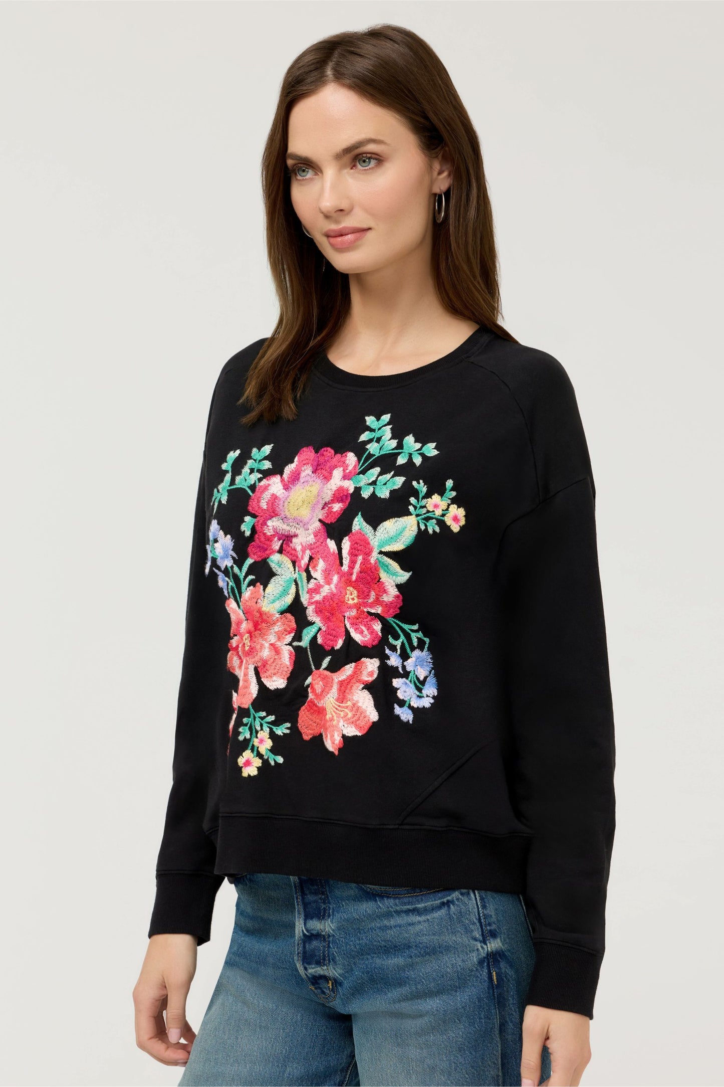 Johnny Was CELIORA SEAMED SWEATSHIRT