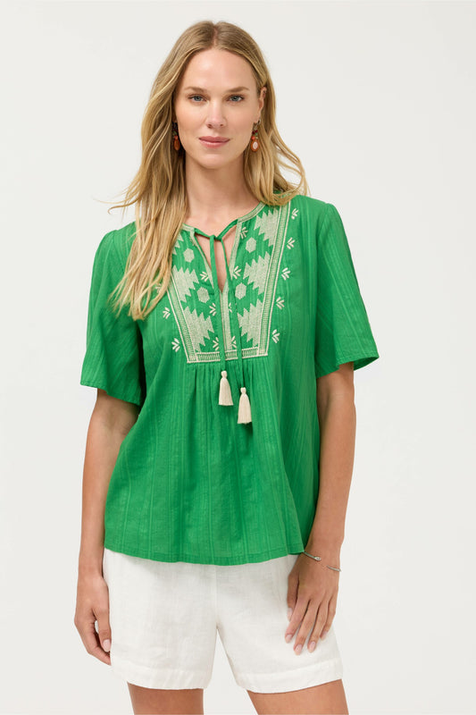 Johnny Was 3/4 SLEEVE PRAIRIE BLOUSE
