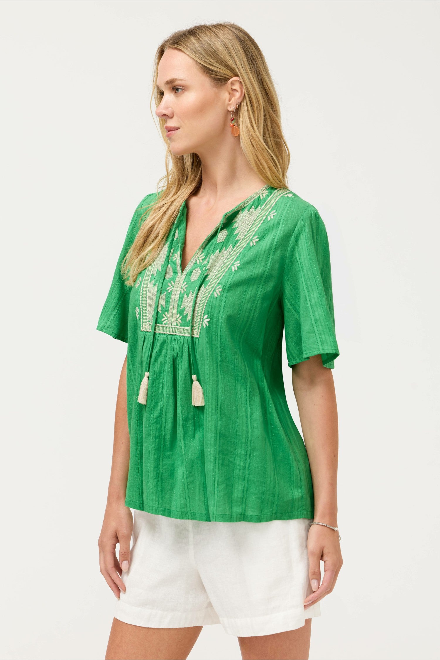 Johnny Was 3/4 SLEEVE PRAIRIE BLOUSE