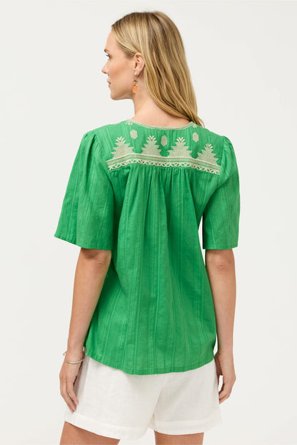 Johnny Was 3/4 SLEEVE PRAIRIE BLOUSE