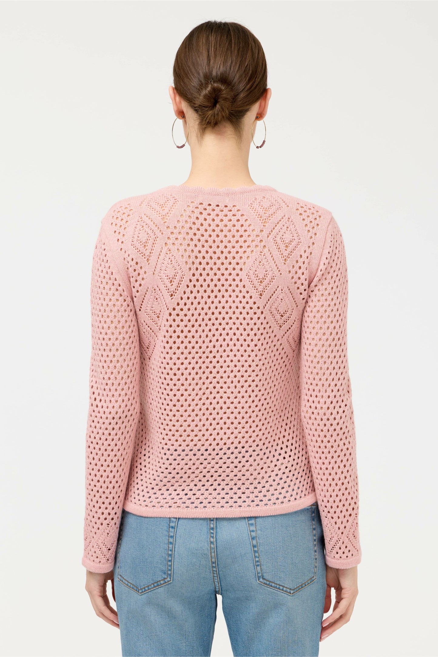 Johnny Was THE METALLIC DIAMOND KNIT PULLOVER