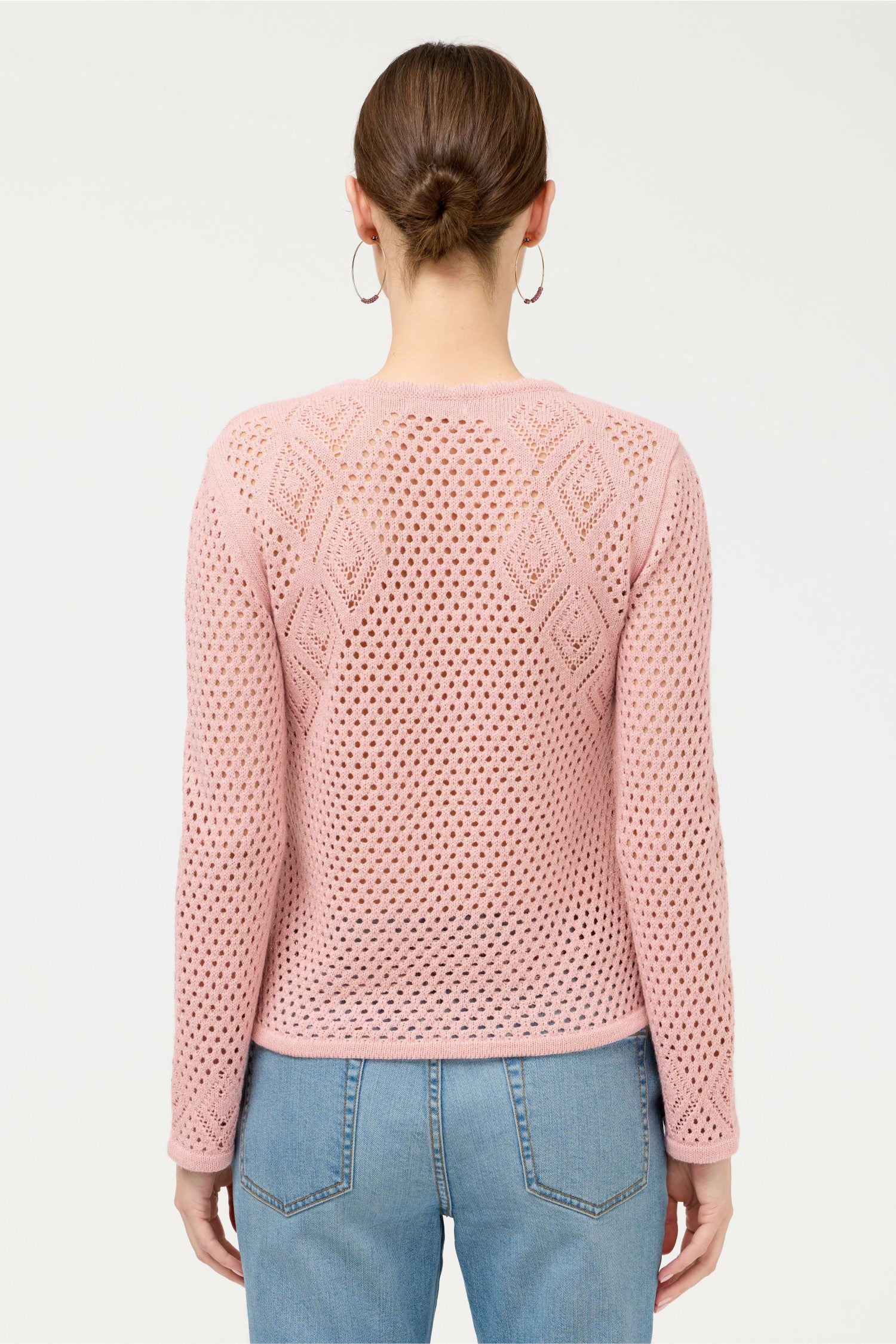 Johnny Was THE METALLIC DIAMOND KNIT PULLOVER