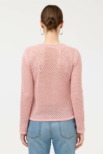 Johnny Was THE METALLIC DIAMOND KNIT PULLOVER