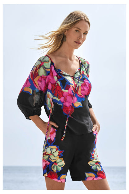 Johnny Was MONACO PEASANT BLOUSE