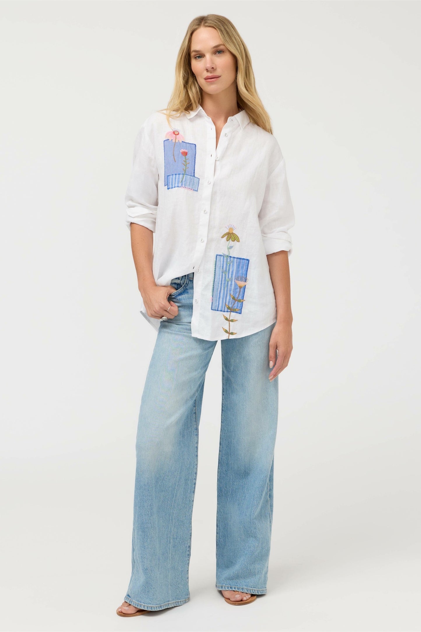 Johnny Was JW X ASHLEY PERCIVAL OVERSIZED SHIRT