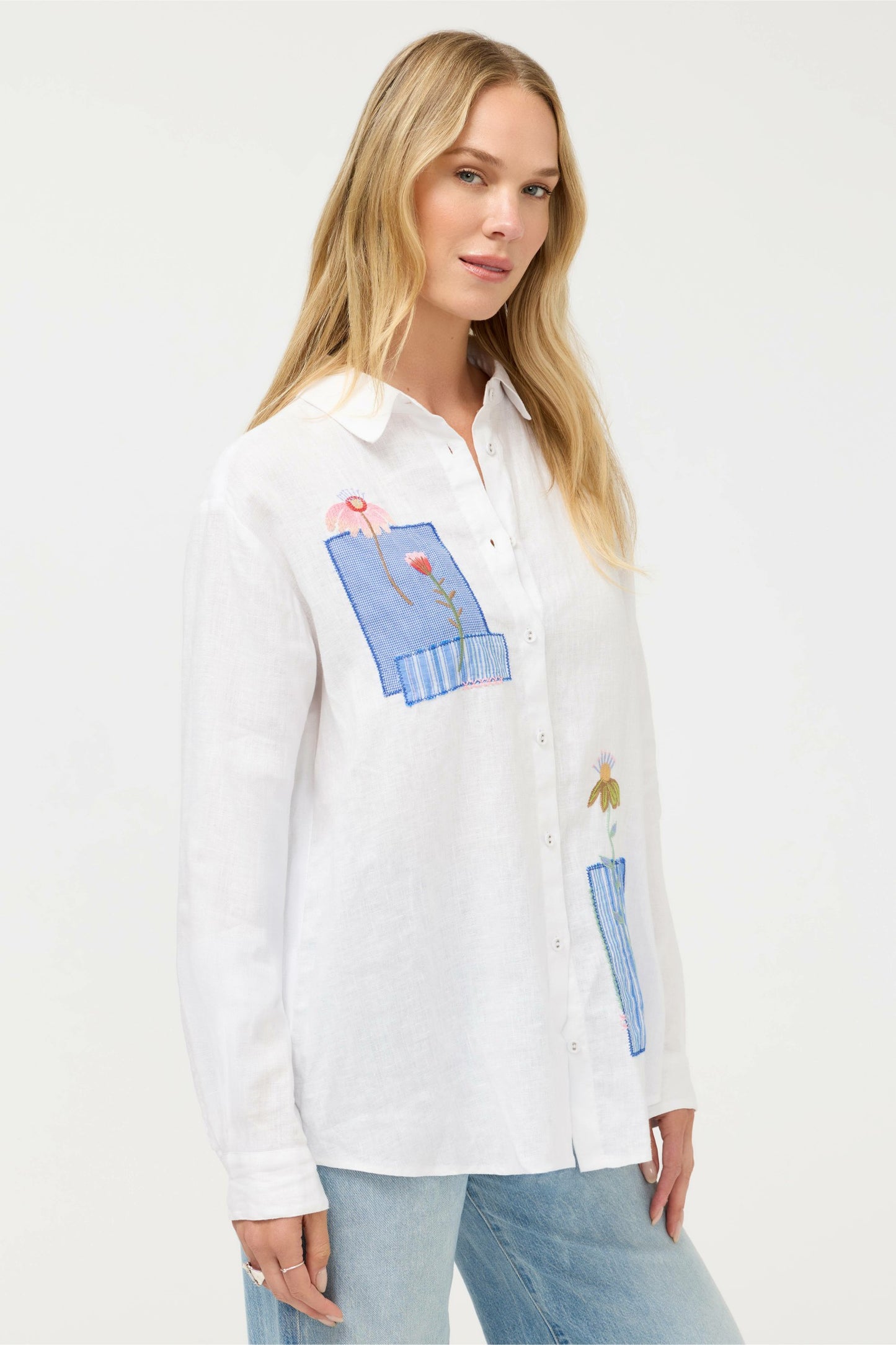 Johnny Was JW X ASHLEY PERCIVAL OVERSIZED SHIRT