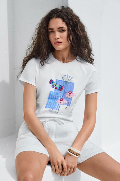 Johnny Was JW X ASHLEY PERCIVAL T-SHIRT