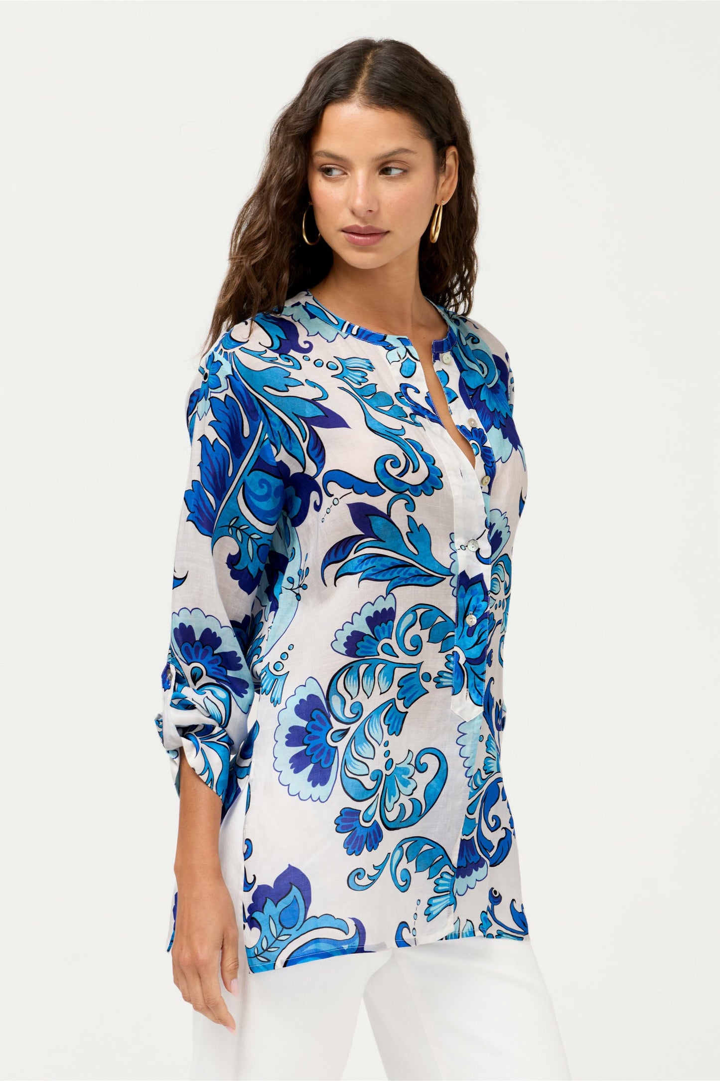 Johnny Was HENLEY POPOVER TUNIC