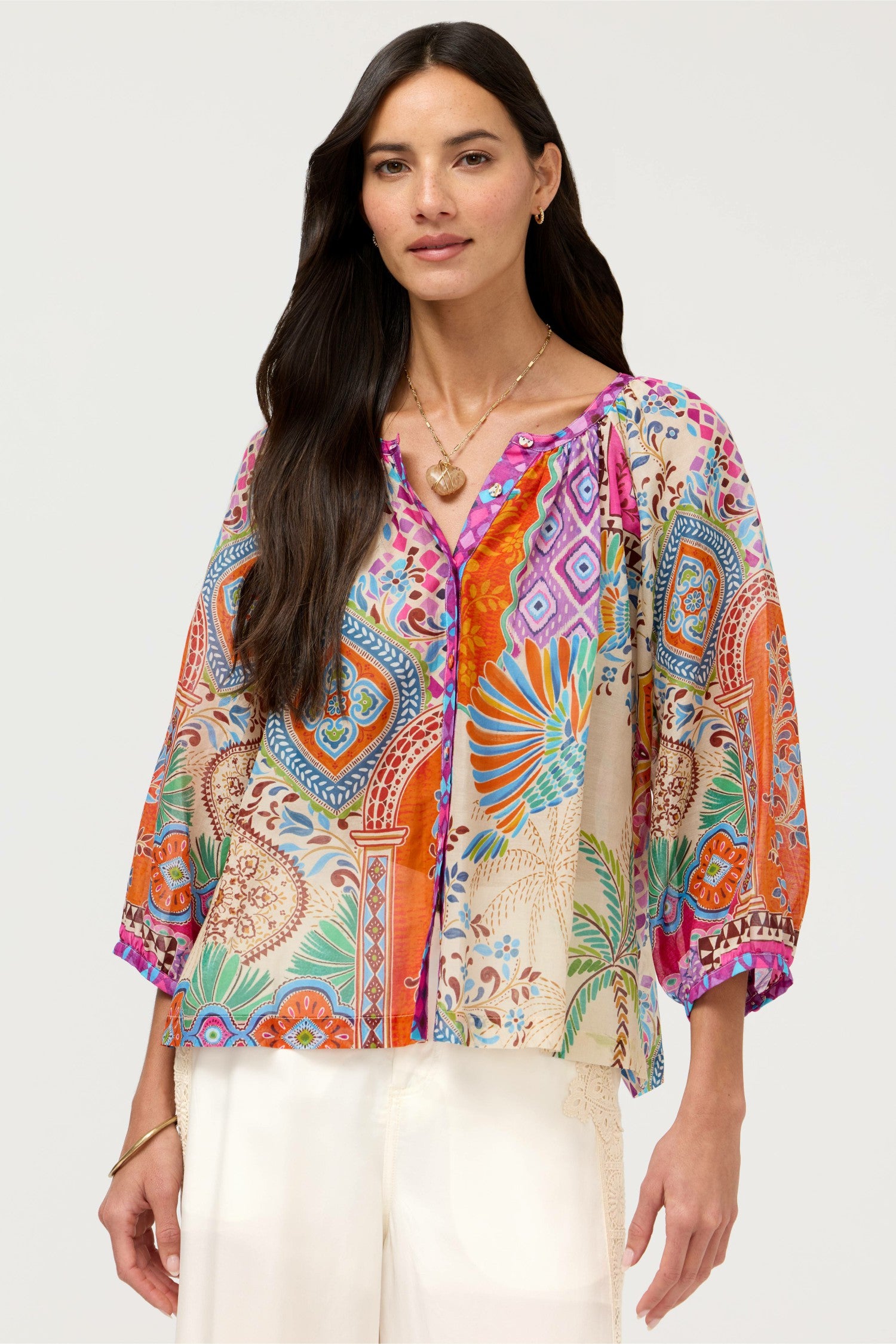 Johnny Was MICHAELLA PEASANT BLOUSE