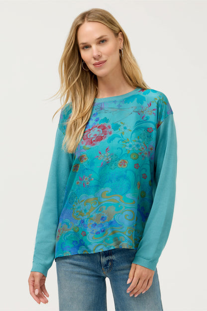 Johnny Was THE PRINTED DROP SHOULDER PULLOVER