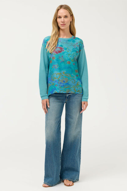 Johnny Was THE PRINTED DROP SHOULDER PULLOVER