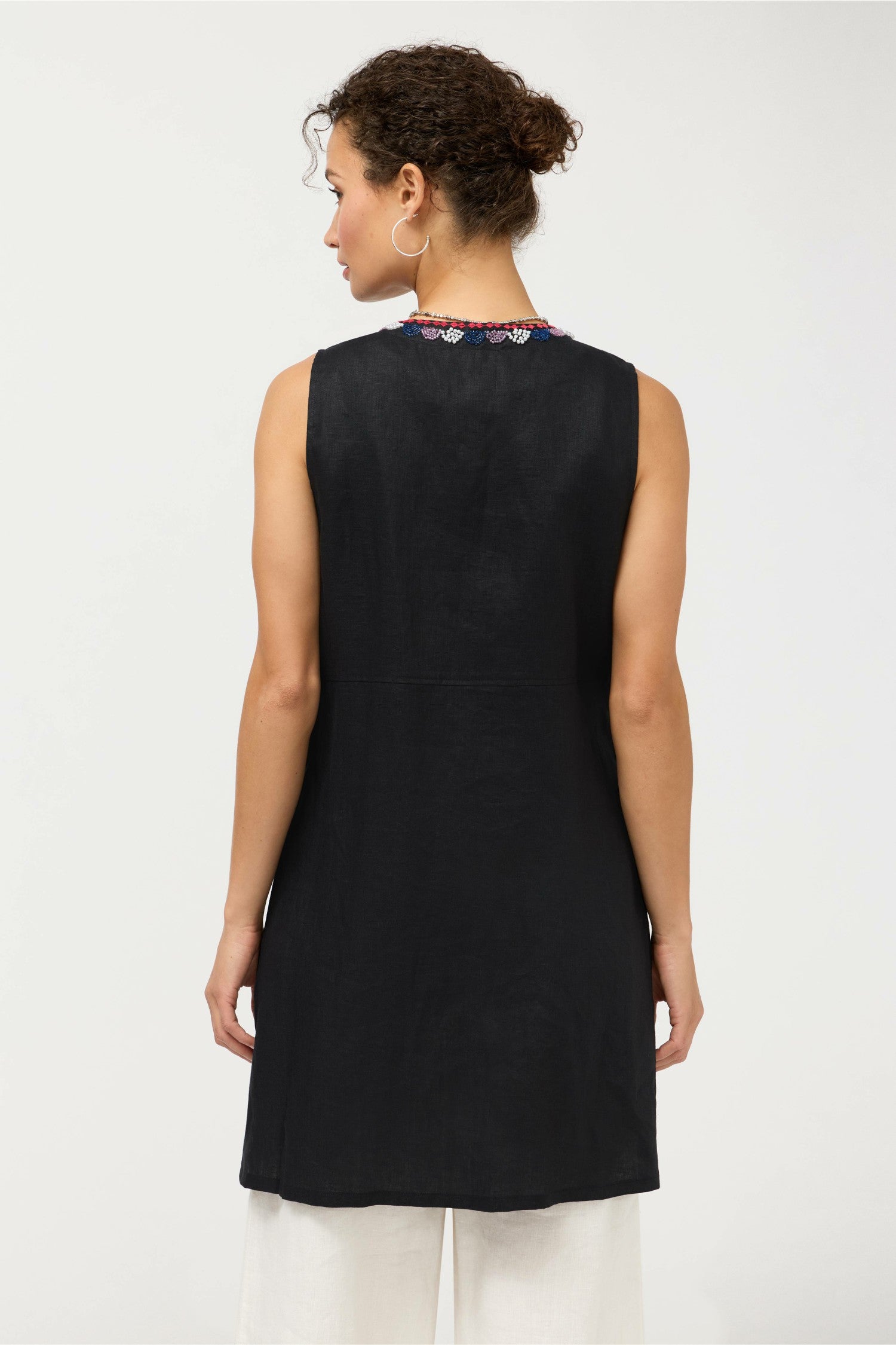 Johnny Was SLOANE LINEN VEST