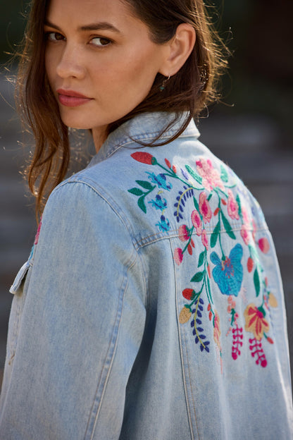 Johnny Was SOLINE DENIM JACKET