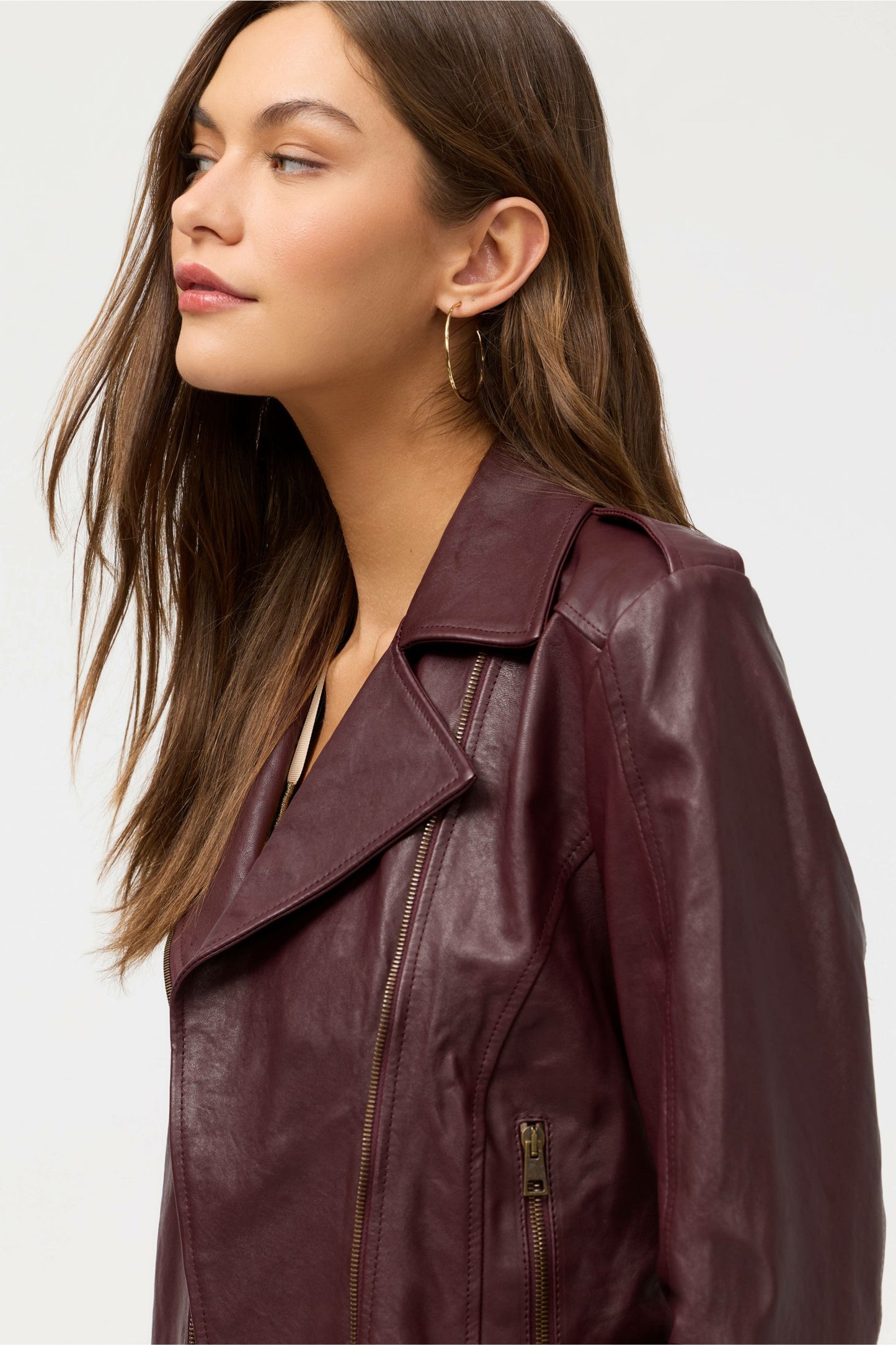 Johnny Was ITALIAN LEATHER MOTO JACKET