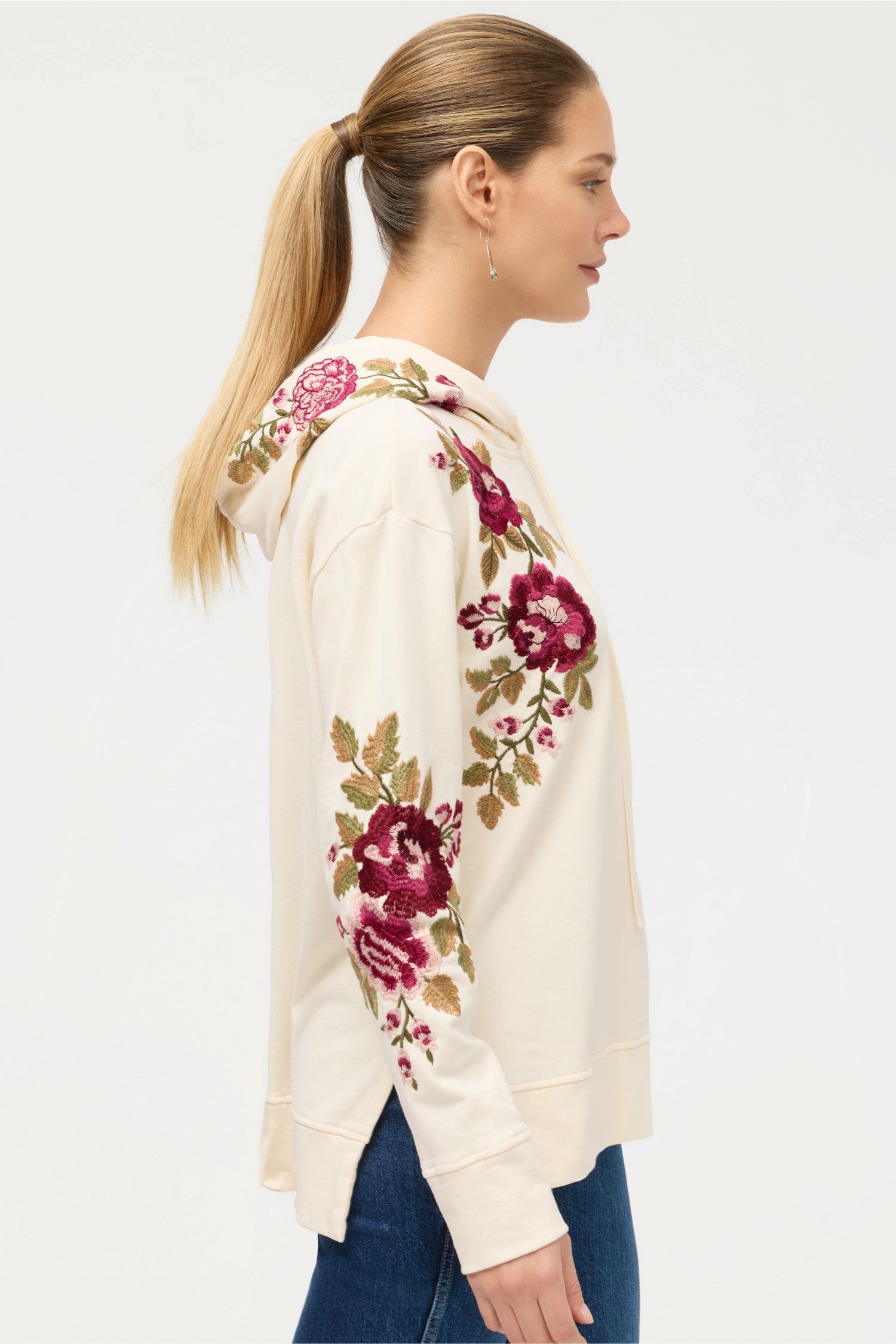 Johnny Was MEHDI HOODED SWEATSHIRT TUNIC