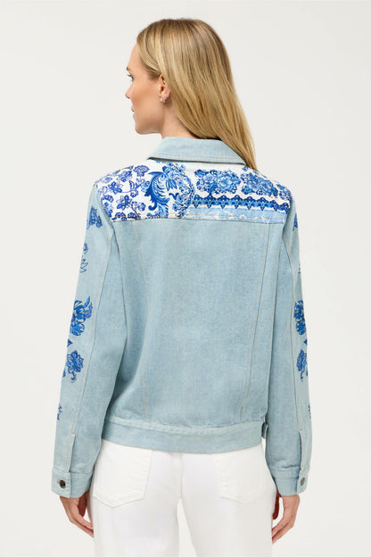Johnny Was BANDANA DENIM JACKET